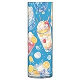 Summer Drink Cool Ice Blue Kunststoff-Blumenvasen, 30 x 10 cm, dekorative kleine Vasen für Blumen, ästhetisch, Büro, Küche, Hochzeit, Vasos para Flores Decor