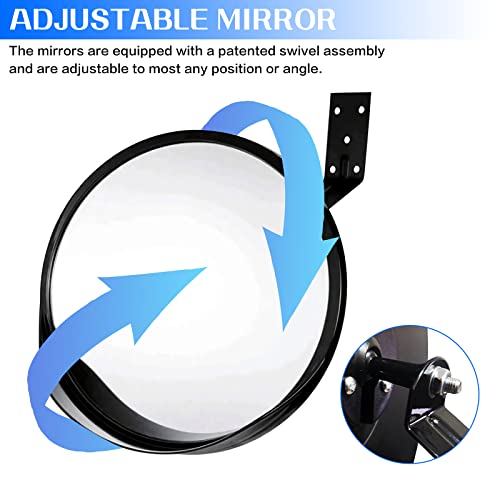 Espejo de observacion convexo Minvchao con gran angular de 30 cm y resistencia exterior 6