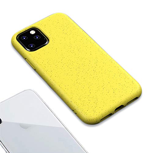 Hülle Kompatibel mit iPhone 12 Pro Max, Stoßfeste TPU-Stoßstange Handyhülle für iPhone 12 Pro Max 6,7 Zoll - 100% Biologisch Abbaubare und Kompostierbare Schlanke Schutzhülle aus Pflanzenfasern Cover