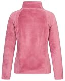 Geographical Norway Damen Teddy Fleece Jacke Herbst Winter Jacke Sweater Übergangsjacke, Farbe:Pink, Größe:M / 38