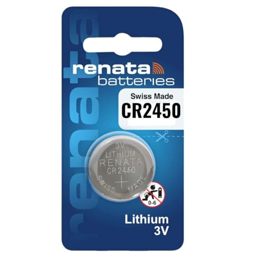 Image of MOCKING BIRD Coin Cell Battery 3 Volt Lithium Battery Swiss Made (Silver) (Pack of 1, CR2450)