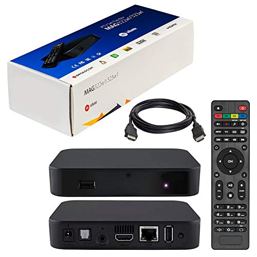 Infomir MAG322 IPTV Box No Built-in WiFi + HDMI Cable + Remote +