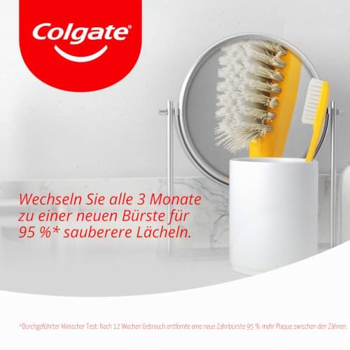 Colgate Extra Clean Zahnbürste, Medium, (1 Packung, 4 Stück) – Ansicht 2