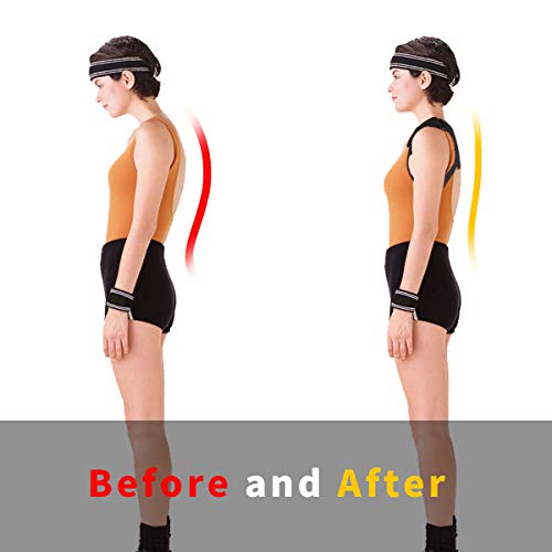 Aaiffey Posture Corrector For Men Women&Children Upper Back Brace Adjustable And Effective Clavicle Support Device For Thoracic Kyphosis And Shoulder Pain Relief #TOP3