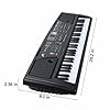 61 Keys Electronic Teaching Keyboard MP3 Digital Music Piano Instrument, 16 Instrument Voices & 10 Accompaniment Styles, with Microphone, USB Cable.