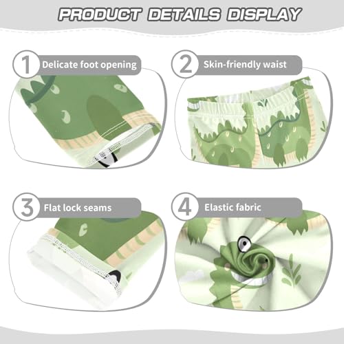 Bolaz Toddler Girls Leggings Printed Yoga Pants Leggings Cute Crocodile for Kids3