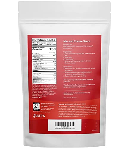 Judee's Everything But The Mac Cheese Mix 1 Lb - Great For Hiking, Camping, And Travel - Serve On Pasta And Baked Potatoes - Easy Dipping Sauce For Fries And Nachos - Gluten-Free And Nut-Free #TOP1
