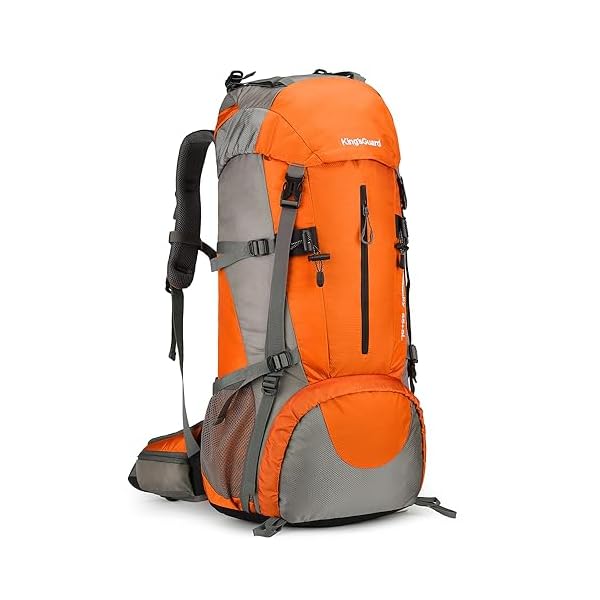 70L-Camping-Hiking-Backpack-with-Rain-Cover-Waterproof-Backpacking-Backpack-for-Hiking-Treeking-Climbing-Outdoor-Orange HongXingHai 70L Camping Hiking Backpack with Rain Cover Waterproof Backpacking Backpack for Hiking Treeking Climbing Outdoor (Orange)