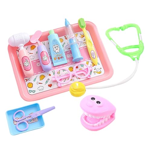 Juego De Dentista para Niños, Kit para Niños y Niñas, Juguete Interactivo Realista Educativo para Cumpleaños Y Hogar Niños Niñas