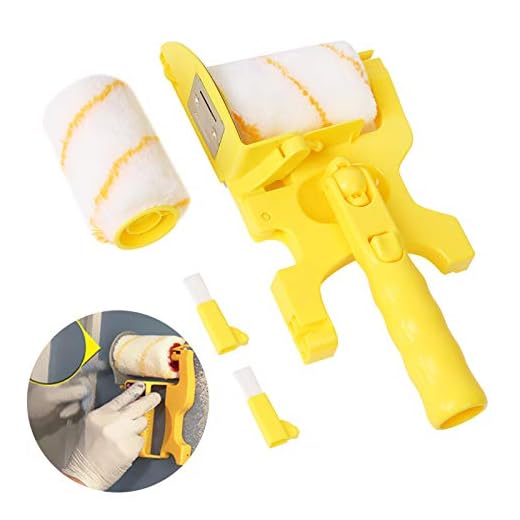 Paint Edger Roller Brush,Multifunctional Hand-held Clean-Cut Paint Edger Roller Brush Portable Accubrush Tool Kit,Pole Mountable Paint Edger with Roller and Brush for Home Room Wall Ceiling Painting