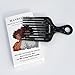 MANETURAL 14MX Long-Tooth Comb/Afro Hair Lift Combs for Women's Curls and Men's Beards - Hand-Made, Hand-Crafted Beauty for Effortless Styling (black, 2 PACK)