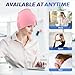 Migraine Relief Cap, Soothing Headache Ice Face Mask Products, Hot and Cold Therapy, Migraine Headache Relief Cap for Migraine, Sinus, Puffy Eyes, Tension, Stress and Hangover(Pink)