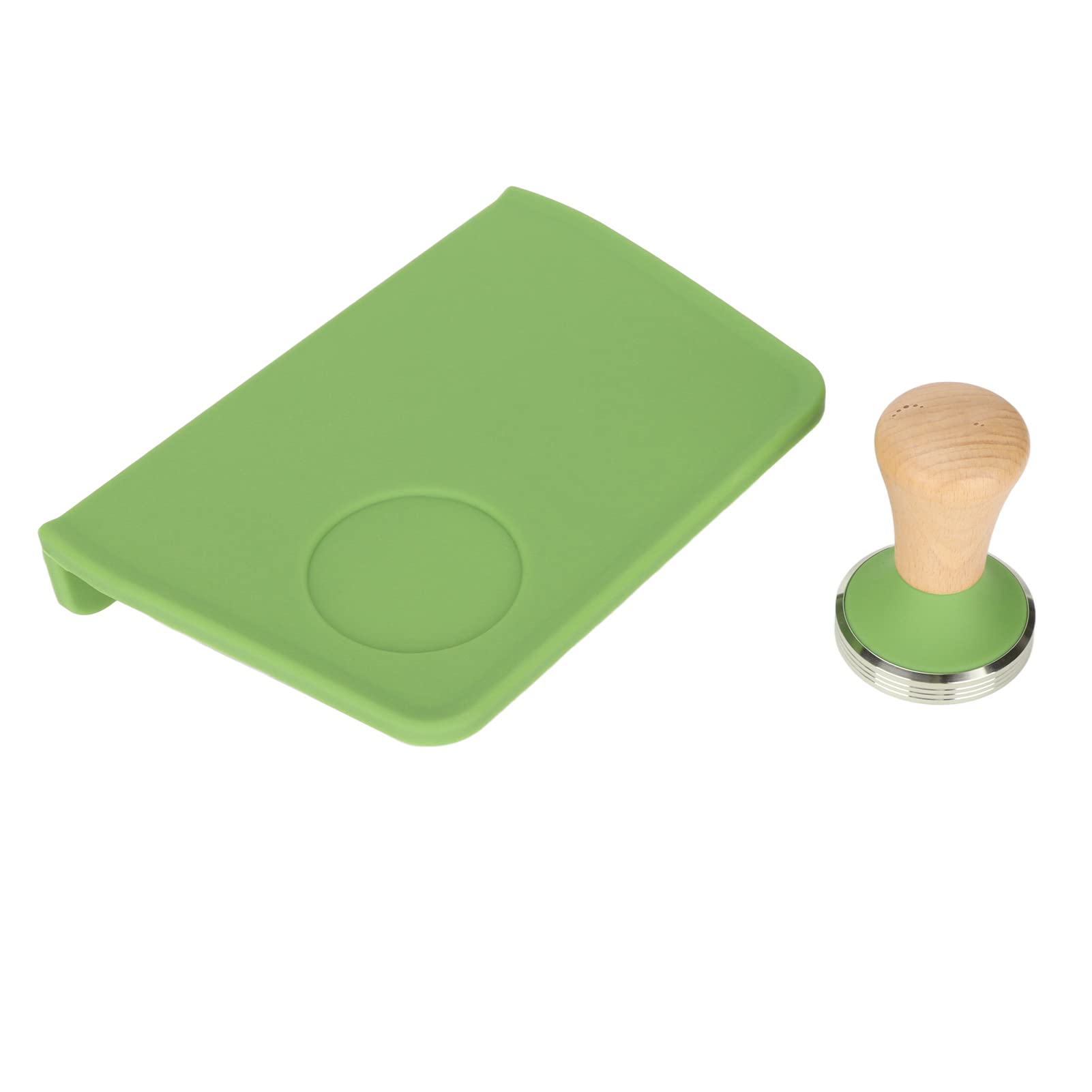 Wakects Tappetino Antipolvere per caffè Tappetino Antimanomissione in Silicone con Manico in Faggio 207 X 145 X 40 Mm Antipolvere Antiolio con Fessura Antimanomissione per la Postazione caffè dei