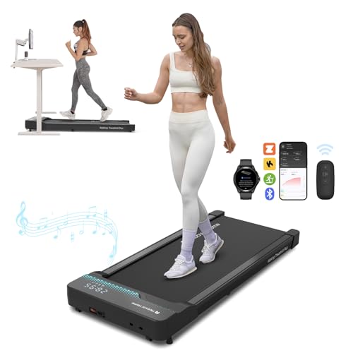 Mobvoi Walking Laufband Plus Intelligente KI Walking pad extra breitem 42 cm Laufband, 2,25 PS, GEH-...