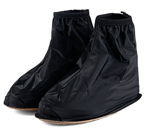 Cubiertas impermeables para calzado unisex, para lluvia, talla XL, color negro miniatura 1