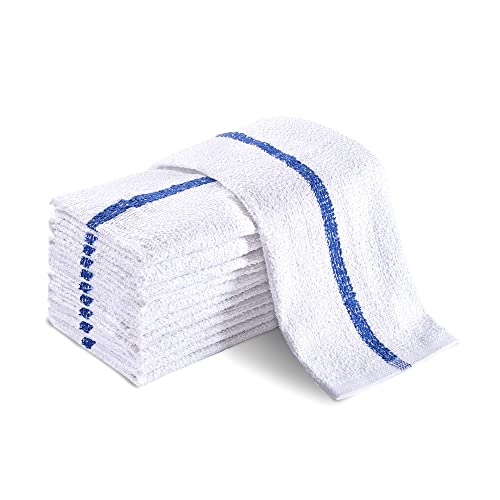Groko Textiles Universal Cleaning Towels, Bulk 36 Pack, 16” X 19” 100% Cotton Fully Bordered Commercial Grade Terry Weave Cloth Bar Mops For Everyday Restaurant Or Home Use #TOP27