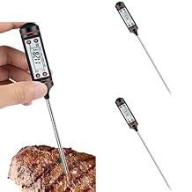 3 Pack Digital Restaurant Thermometer,Instant Read Food Thermometer for Cooking,Reversible Display for BBQ Grill