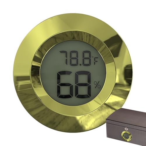 温度と湿度ゲージ - 湿度リーダー小型湿度計 | デジタルサーモ湿度計 | ラウンド湿度計 温室用湿度計 温室用湿度センサー インキュベーター用 爬虫類テラリウム用