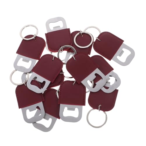 Frcolor 12個 ステンレス スチール ビール オープナー キッチン キーチェーン ビール オープナー キーチェーン ソーダ ボトル バー