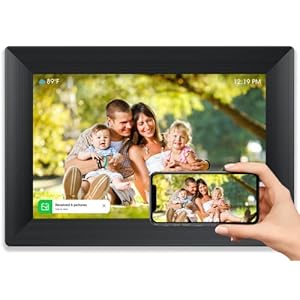 Digital Picture Frame, 10.1 Inch WiFi Digital Photo Frame IPS HD Touch Screen Smart Photo Frame with 16GB Storage, Auto…