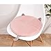 Glohome CojíN Redondo De Asiento - CojíN De Silla 40 X 40 CojíN de Espuma ViscoeláStica Cojines Sillas Nordicas Lavables Antideslizantes para Interior, Exterior, JardíN, Patio, Cocina,Rosado