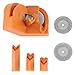 QWORK Drill Bit Sharpener for Bits - with 4 Grinding Wheels, Multipurpose Mill Drill Machine Cutter Sharpening Tool