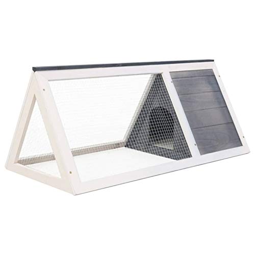Tidyard Wooden Rabbit Cage With Door Fir Wood Chicken Coop House Guinea Pig Small Animal Pet Cage Gray 38.5 X 19.6 X 16.1 Inches (L X W X H) #TOP14