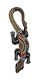 Beautiful Unique Hand Carved Wooden Gecko Lizard Tropical Island Wall Art 20