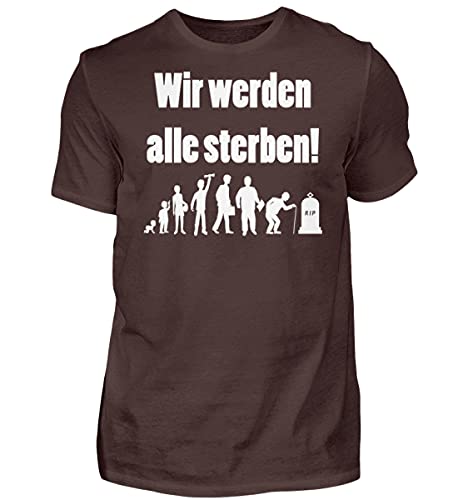 T-Shirt Homme Marron Medium Anti-Déformation pour un Style Durable au Quotidien