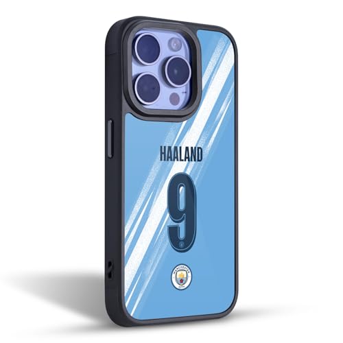 Coque iPhone 16 Man City Erling Haaland protection antichoc gel renforcé maillot 2025/26 - 2