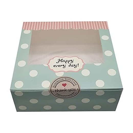 Mu Mianhua - Juego de 20 cajas de papel vacías para repostería, para tartas, pastas, galletas o magdalenas, ideales para regalo