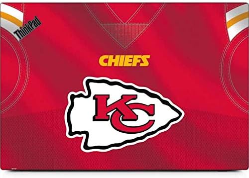Skinit Decal Laptop Skin Compatible with Thinkpad X1 Carbon (6th Gen 2018) - Officially Licensed NFL Kansas City Chiefs Team Jersey Design