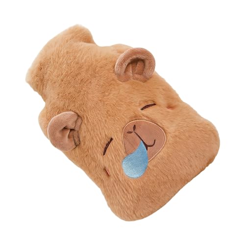 de agua caliente - Capibara Paquete De Almohadillas De Dibujos Animados Reutilizable, De Agua Caliente Con Cubierta Suave,Para Viaje Escuela Camping Para Niños Mujeres Hombres En Invierno
