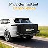 BougeRV Hitch Cargo Carrier Bag with Lock Waterproof Soft Shell 20 Cubic Feet (59" 24" 24") Cargo Bag for Hitch Carrier Include 8 Reinforced Straps for Truck Pickup RV All SUV with Hitch Cargo Basket