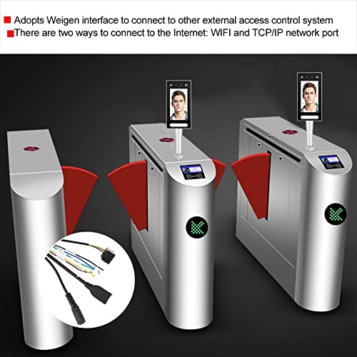 Controle de acesso de porta, tela de toque capacitiva TFT HD de 7 polegadas 10.000 armazenamento fac