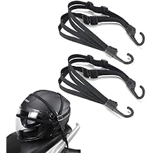 Helmet Rope Highly Elastic Luggage Binding Cord, Stretchy Motorcycle Luggage Rack Straps and Tie Downs, Universal Bungee Straps for Motorcycle Luggage Bag 90cm/35.4in