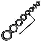 √ La broca collar de parada Bit Set rápida y fácilmente le ayuda a hacer agujeros para exacto profundidades y son ideales para trabajos de producción y repetido de taladrar mediante el bloqueo positivamente en cualquier lugar a lo largo de la broca
