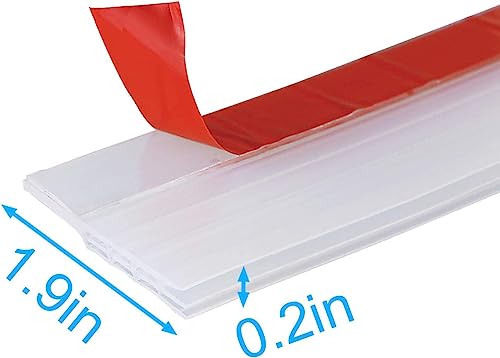 Image of Door Draft Stopper, Silicon Door Bottom Sealing Strip, Door Bottom Sealing Strip Guard, Self Adhesive Door Gap Filler Rubber,Protector from Cockroach,1M (White, Pack of 3)