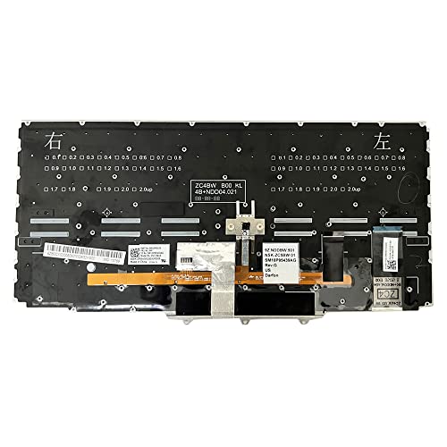 Clavier US rétroéclairé Lenovo ThinkPad X1 Yoga Gen 2 3 - 5