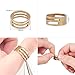 PH PandaHall 270 Pcs 304 Stainless Steel Split Rings 7mm Double Loop Jump Ring 23-Gauge Close but Unsoldered Jewelry Connector Ring for Bracelet Necklaces Jewelry DIY Crafts Making