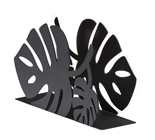 Mango Steam Tabletop Napkin/Tissue & Letter Holder For Home, Kitchen, Restaurants (Leaf, Black) #TOP1