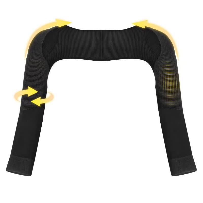 Miniatura 6 de Medsarar Soporte de hombro para hombres y mujeres, protector de manga de compresión de doble hombro para aliviar el dolor de tendinitis crónica,