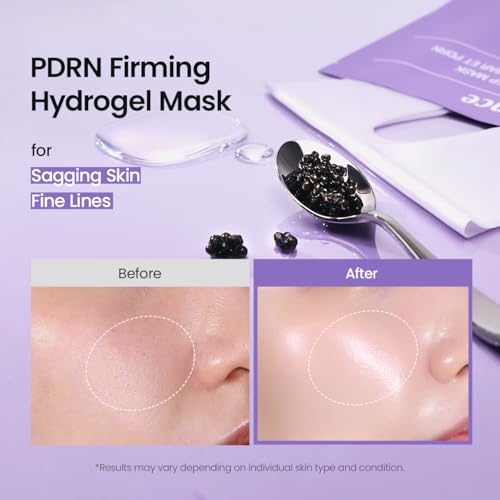 Image of BIODANCE Rejuvenating Caviar PDRN Real Deep Mask, Overnight Hydrogel Face Mask, Skin Firming, Radiance, Enhancing Skin Recovery, Korean Skin Care, Self Care Gifts for Women | 1.19oz(34g) x 4ea