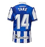 久保建英 Kubo Takefusa レアルソシエダ サッカーユニフォーム 日本代表 ホーム 背番号14 レプリカサッカーユニフォーム 子供用 ジュニア GV オリジナルセット商品 (ソシエダ, M)