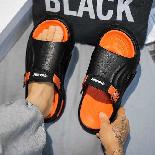 Men's Shallow Mouth Wide Casual Garden Shoes, Comfortable Swimming Pool Walking Shoes, Classic Lightweight Comfortable Beach Wading Shoes4