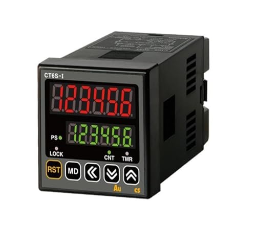 Digital Counter CT6S-I4 Counter/Timer, W48xH48mm, 6-Digit, LED, Indicator Only, PNP or NPN Input, 100-240 VAC Electrical Timers(NPN Input)