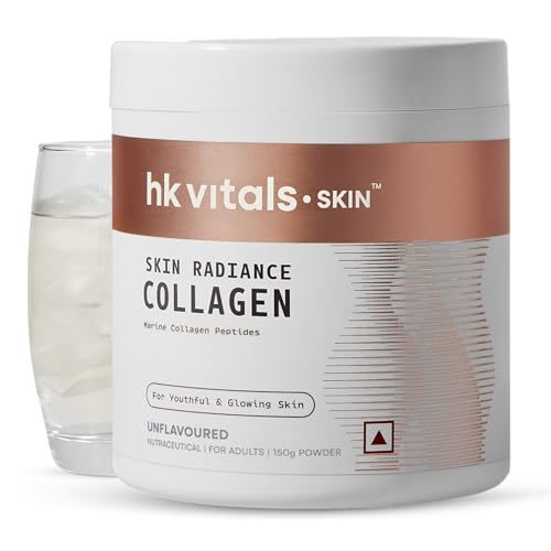 Image of hk vitals Skin Radiance Marine Collagen Supplement Powder, Unflavoured, 150g