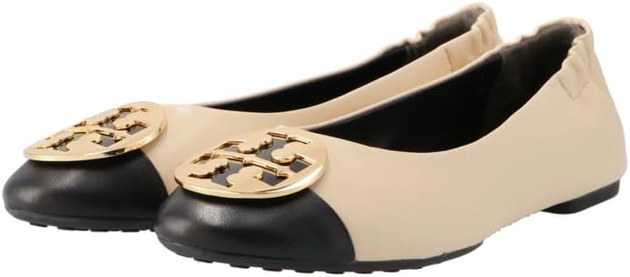 [トリーバーチ] フラットシューズ パンプス クレア キャップトゥ バレエ バレリーナ ダブルTロゴ ローヒール バレエシューズ 1