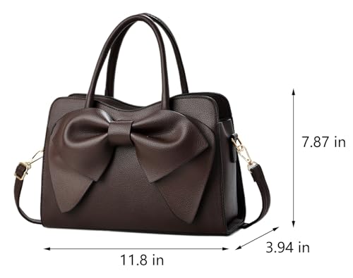 Image of JHVYF Women Tote bag Satchel Purses and Handbags for Women Shoulder Bags Bow Purse