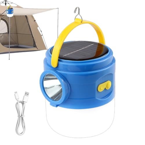 Lanterne de randonnée étanche et solaire à luminosité variable via USB - 6